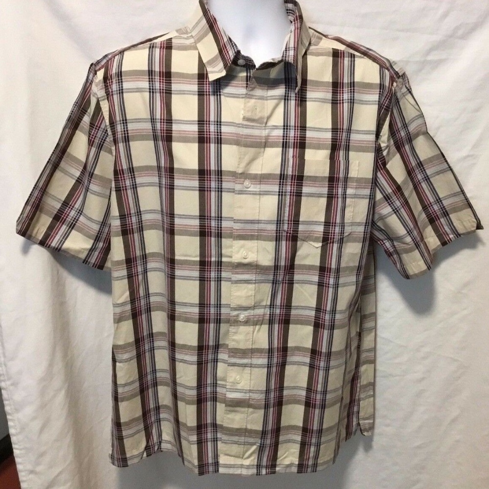 Consensus Sportswear Mens Sz L  Button Up Shirt Br